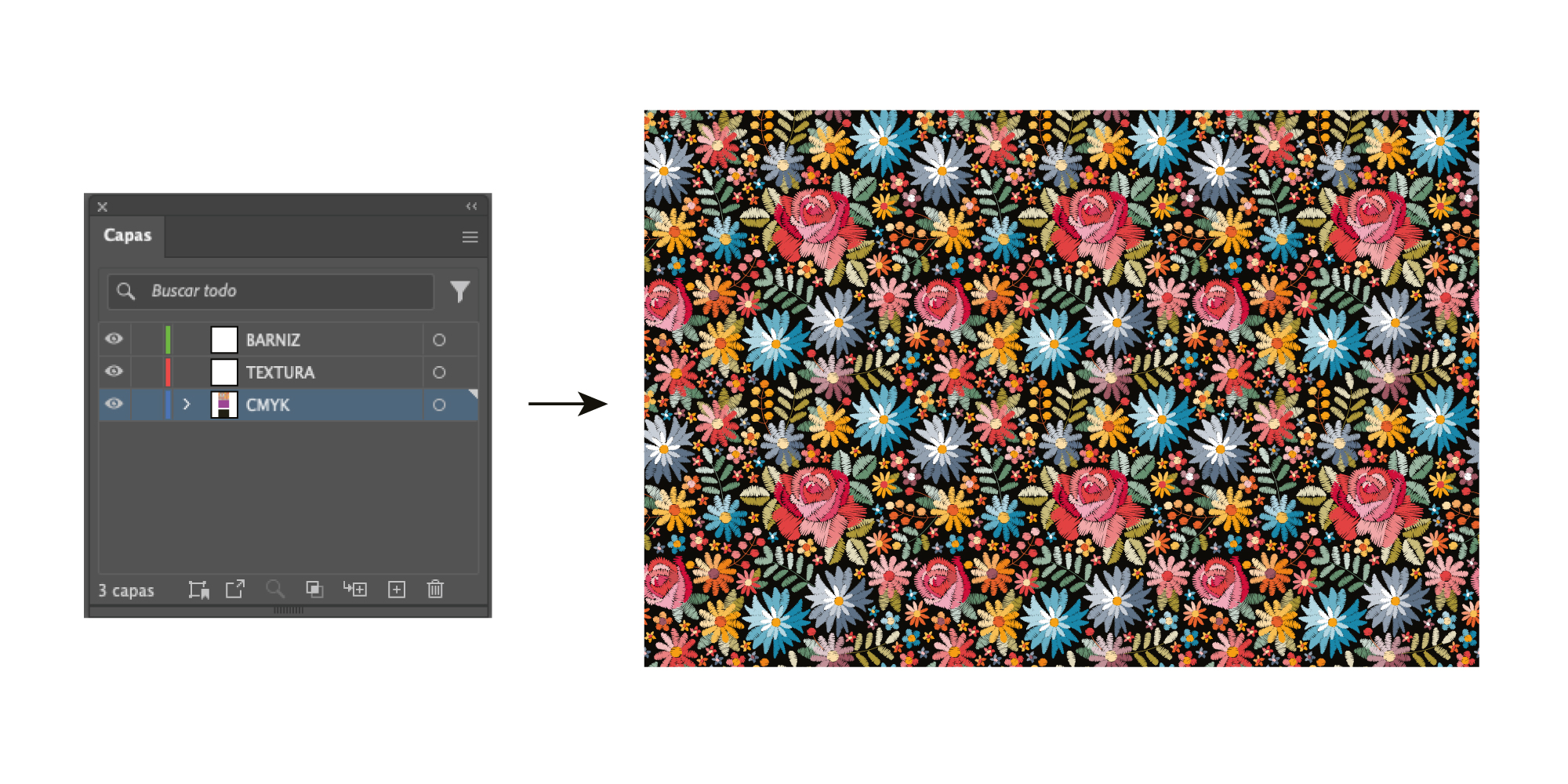 tutorial acabado texturas materiales de gran formato