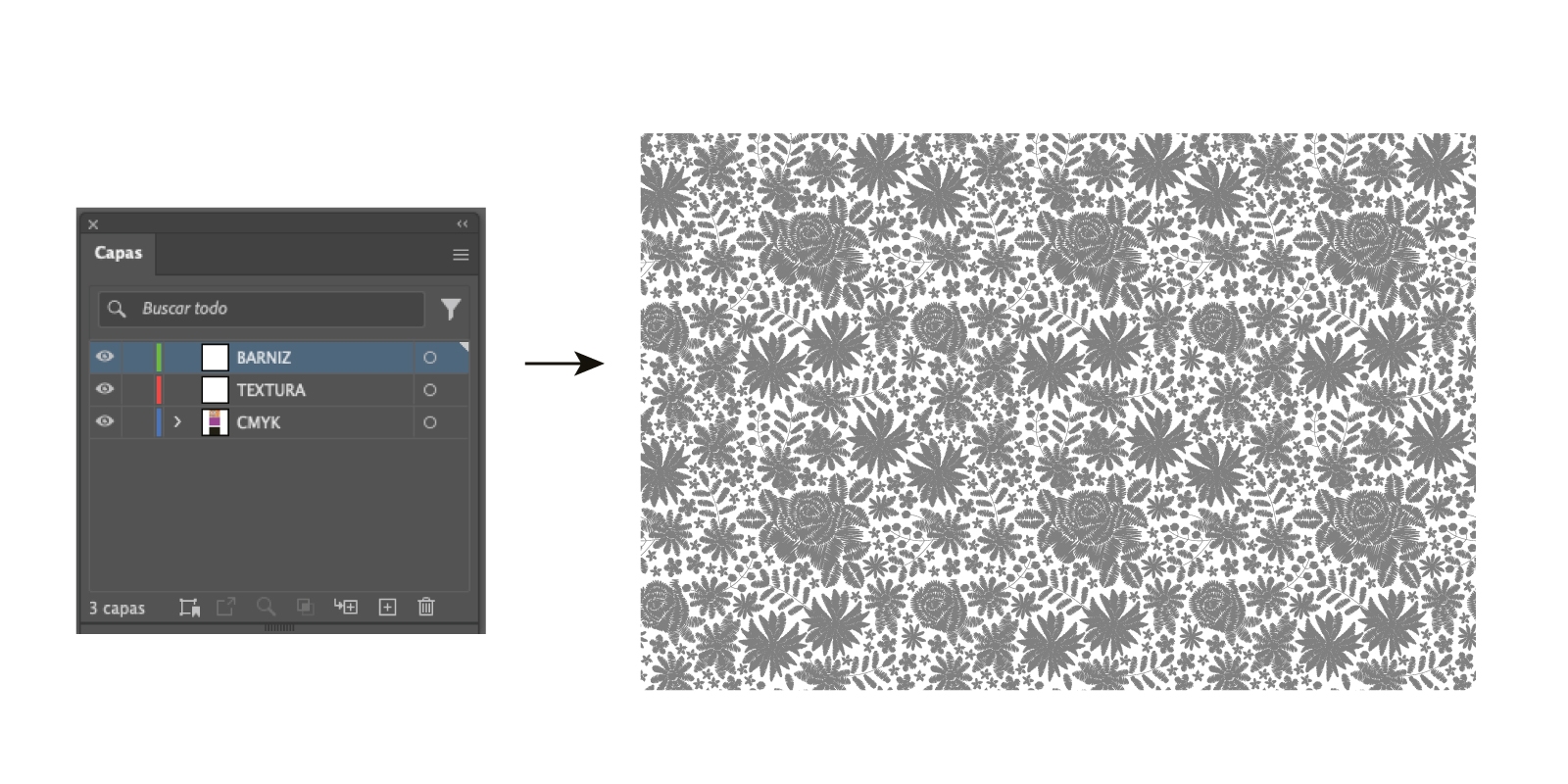 tutorial acabado texturas materiales de gran formato