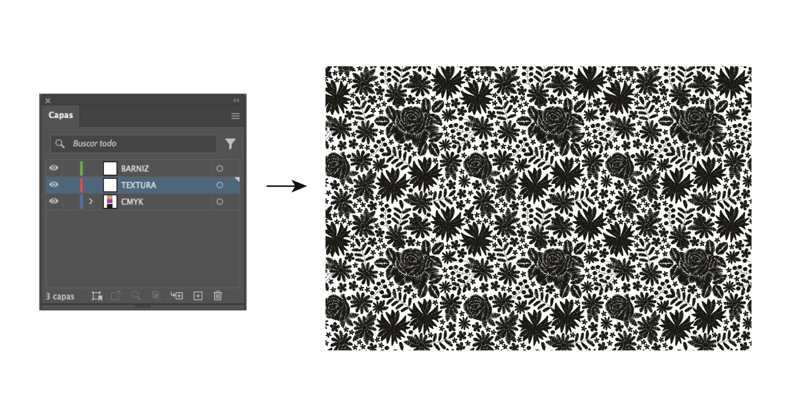 tutorial acabado texturas materiales de gran formato