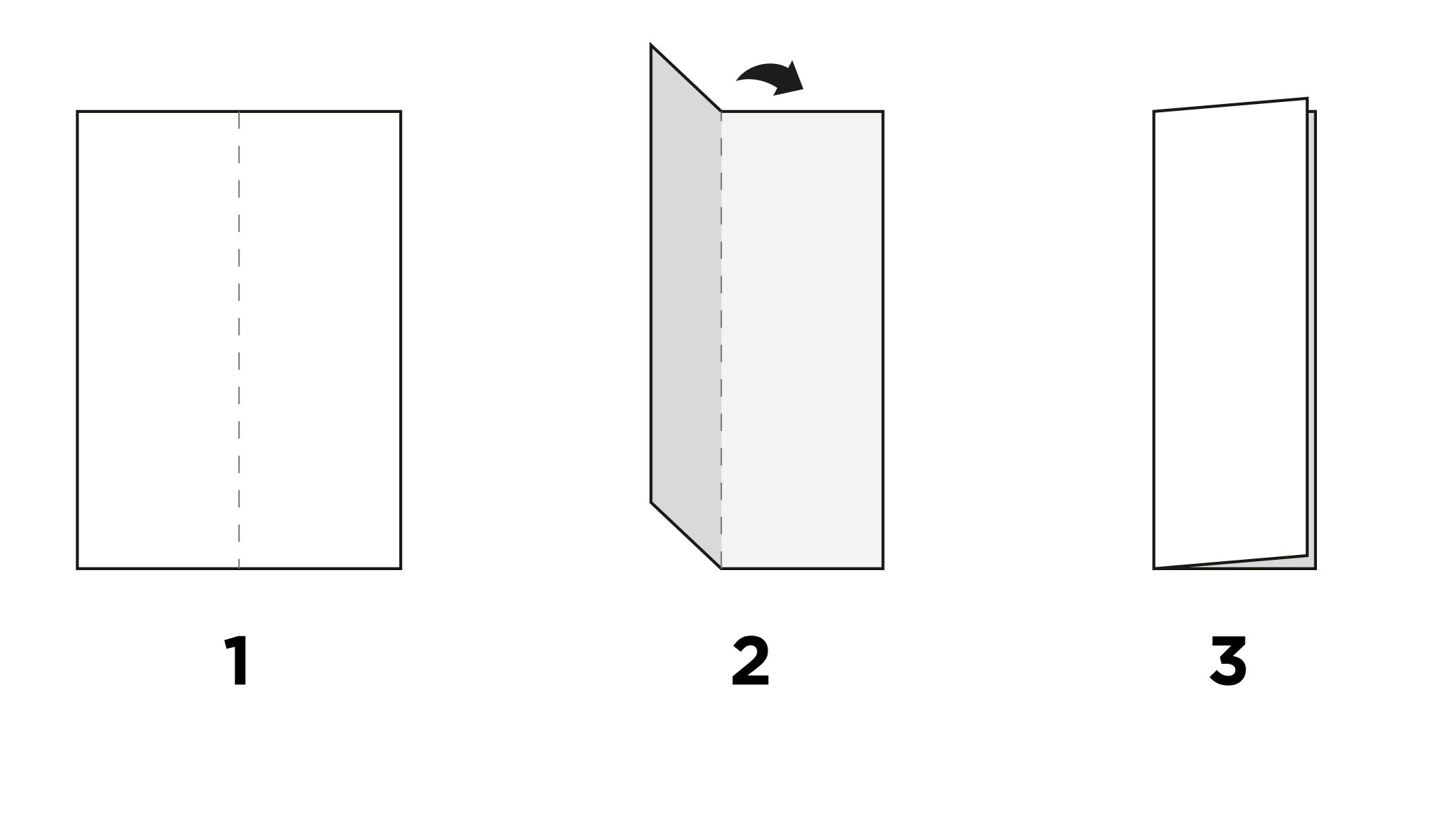 Folleto díptico sencillo