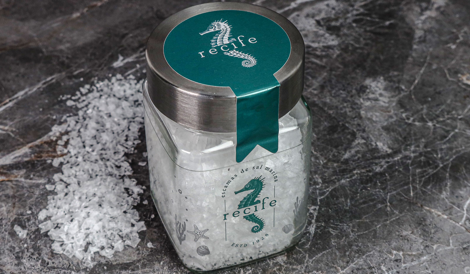 Conquista con etiquetas personalizadas para alimentación