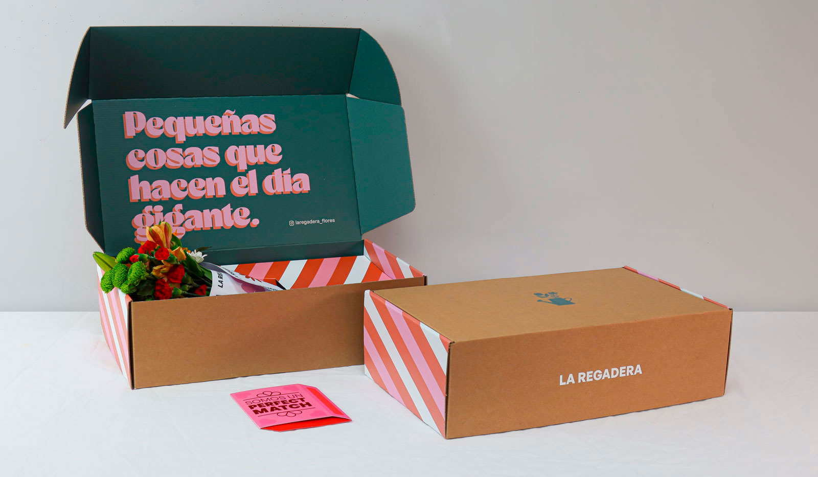 Caja de cartón automontable