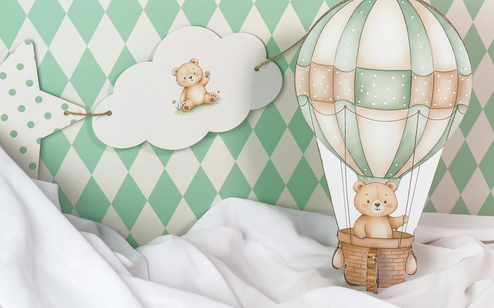 decoración personalizada para mesa shower