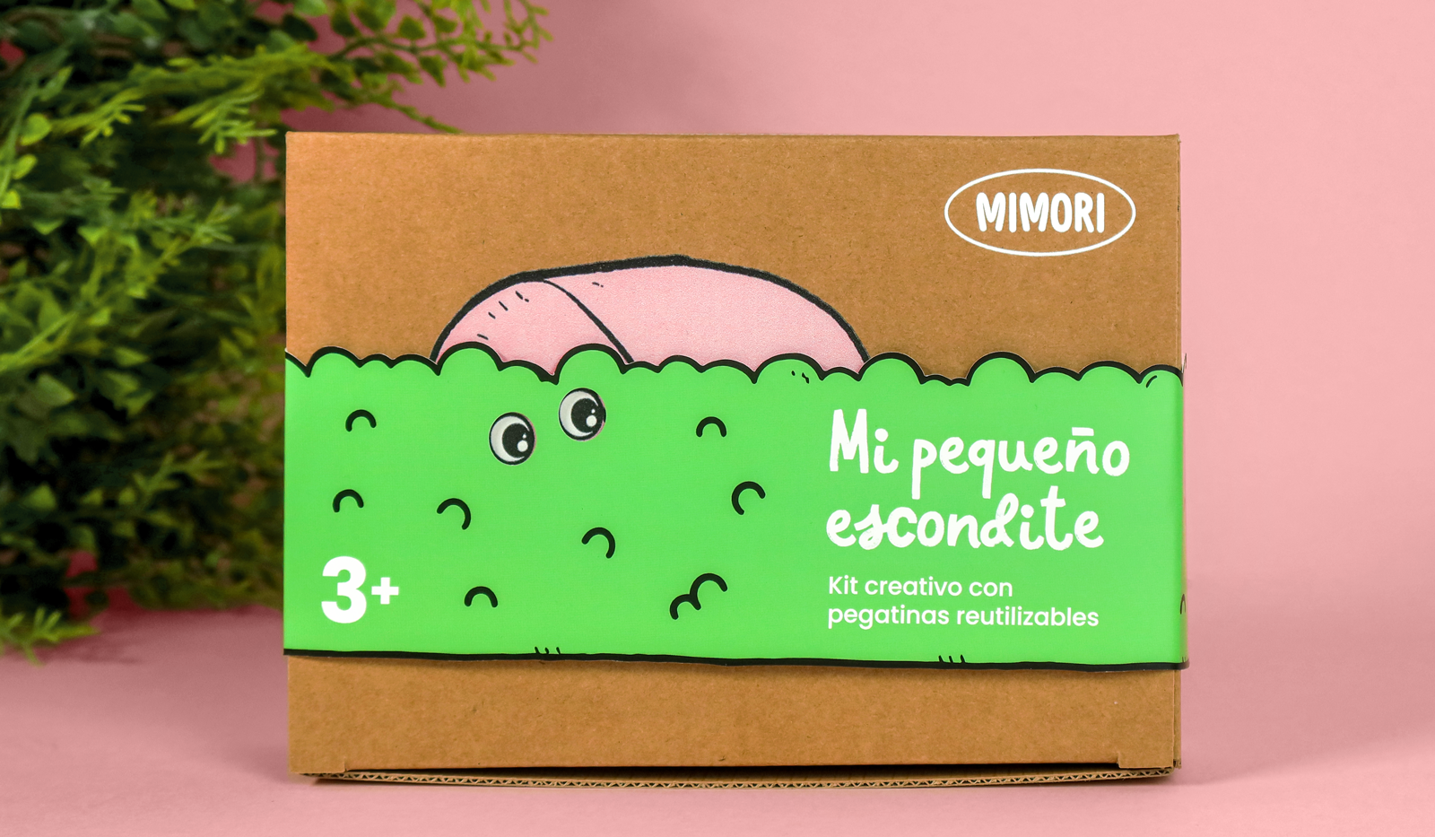 caja de cartón con faja
