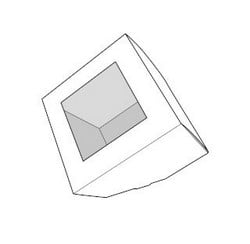 Caja cubo con ventana