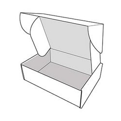 Caja envío base rectangular