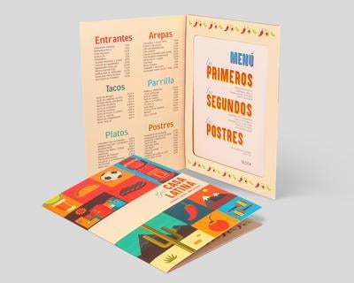 Cartas de Restaurante con Bolsillo