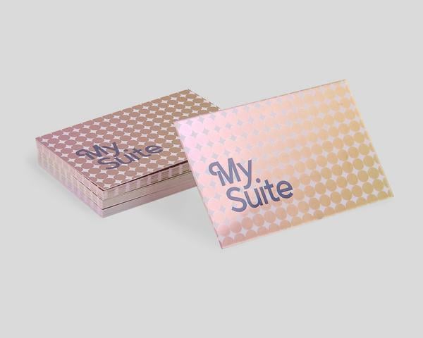 Tarjetas de visita tinta plata