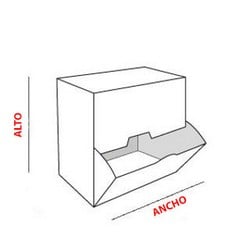 Caja dispensadora base cuadrada