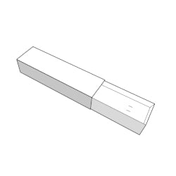 Caja rectangular con cuna