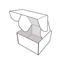 Caja envío base cuadrada