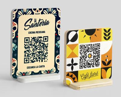 ▷ Soluciones personalizadas para restaurantes PortaCartas QR Portacuenta